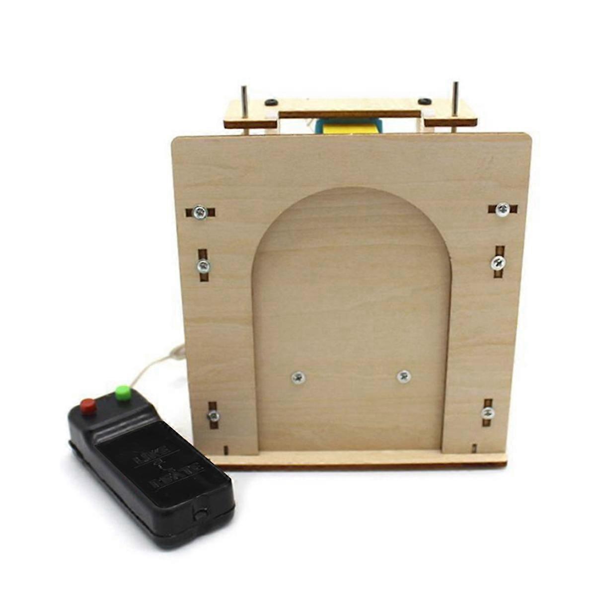 木制升降门自制房屋车库模型电动门套件DIY科技玩具