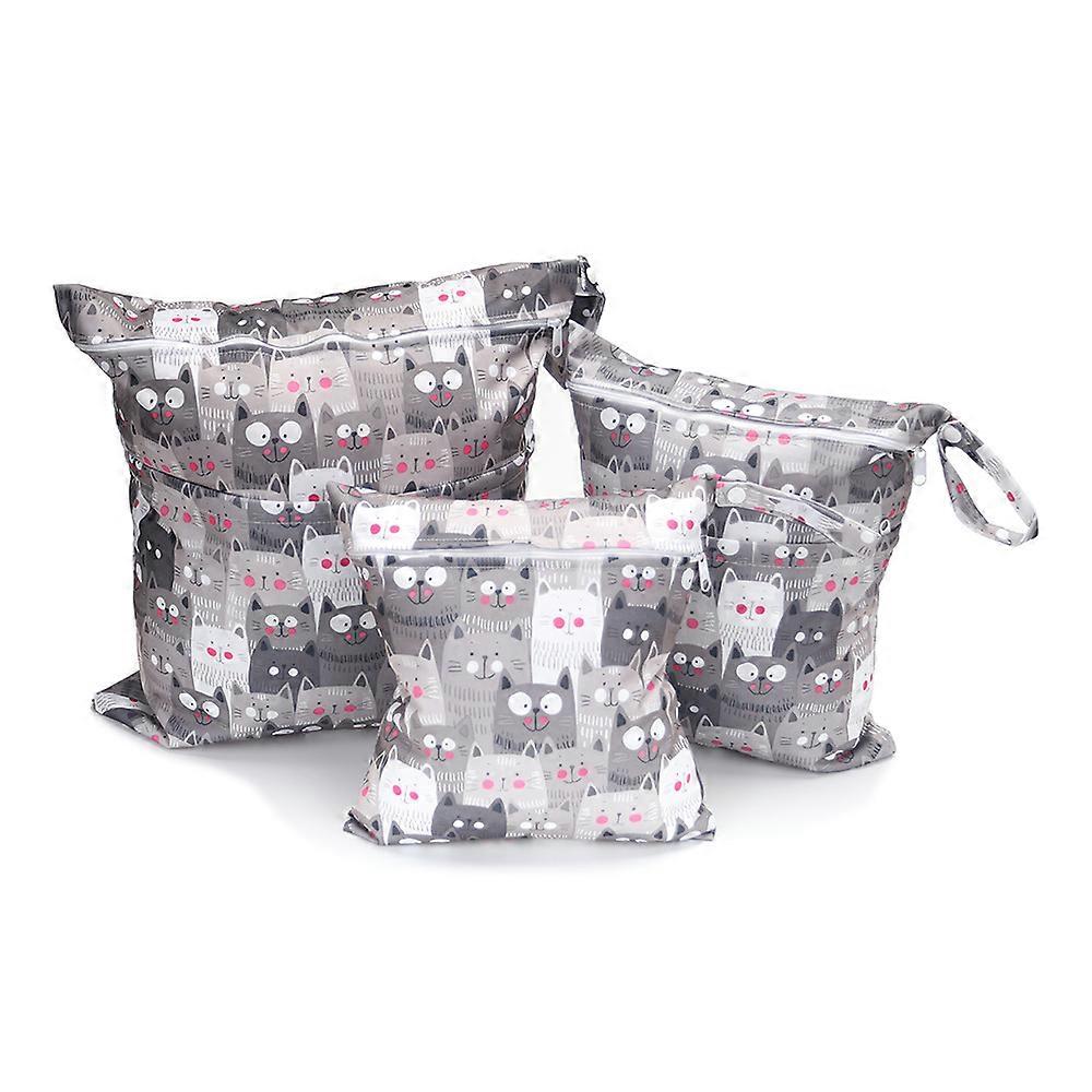 حفاضات مقاومة للماء ، مجموعة من 3 حفاضات قابلة لإعادة الاستخدام حفاضات كيس جاف رطب سعة كبيرة حفاضات حقيبة جافة رطبة حقيبة تجميل اليوغا بيتش السباحة