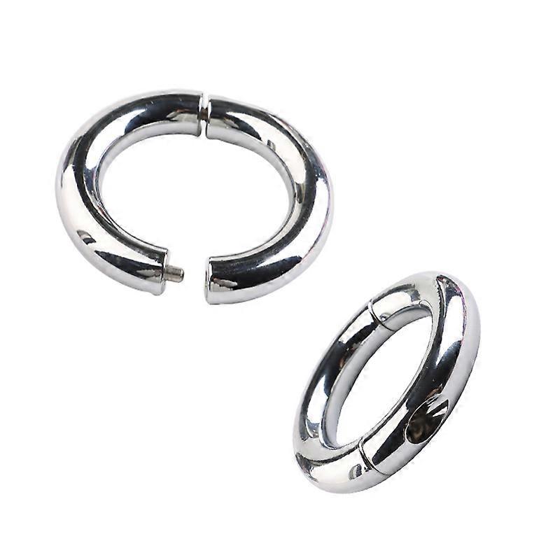 Bague de temporisation Physique en Acier Inoxydable de diffrentes Tailles pour Un Exercice sain (2pcs) =40mm-PHWJ