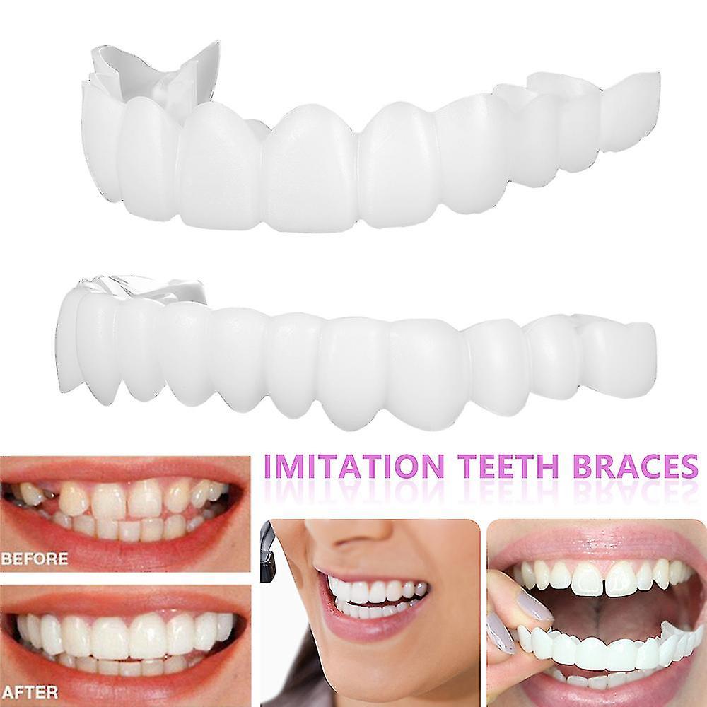 New Upgrade Imperforate Whitening Braces Upper/lower Teeth Dentures