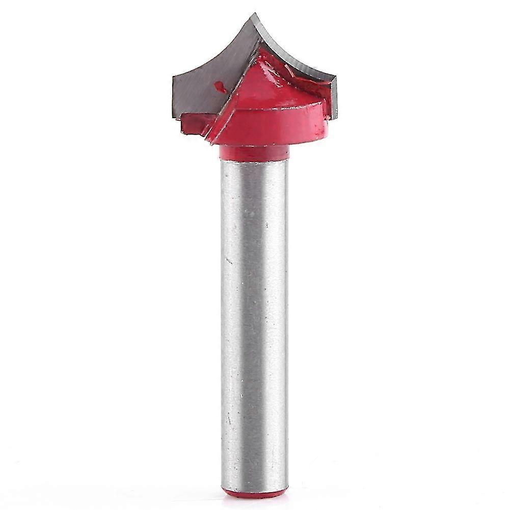 15mm 3D CNC Engraving V Groove Needle Tip Router Bit - Woodworking Carving Tool (6mm Shank)