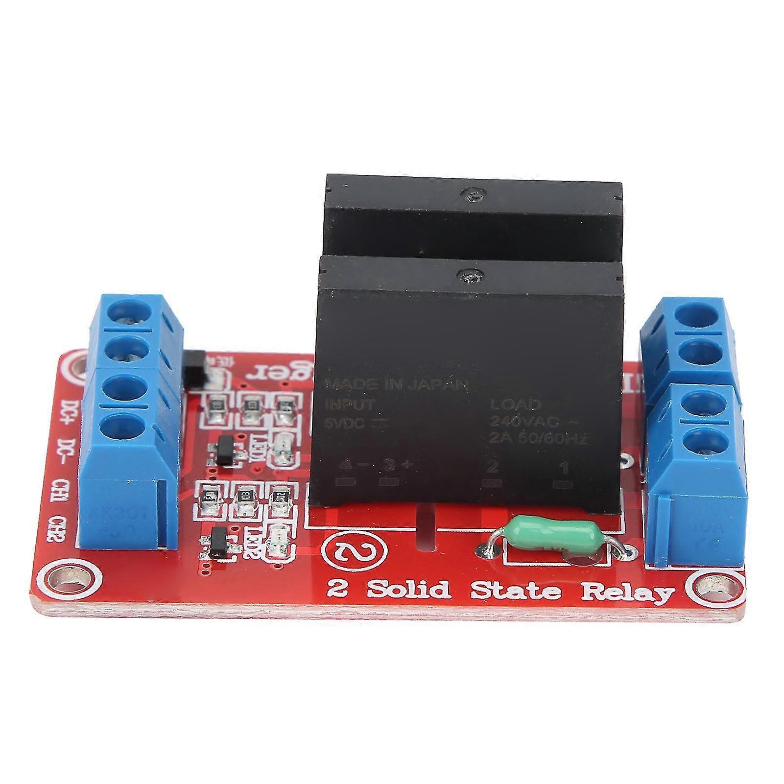 2 Channel Solid State Relay Module 240V2A with Fuse - DIY Electrical Supplies