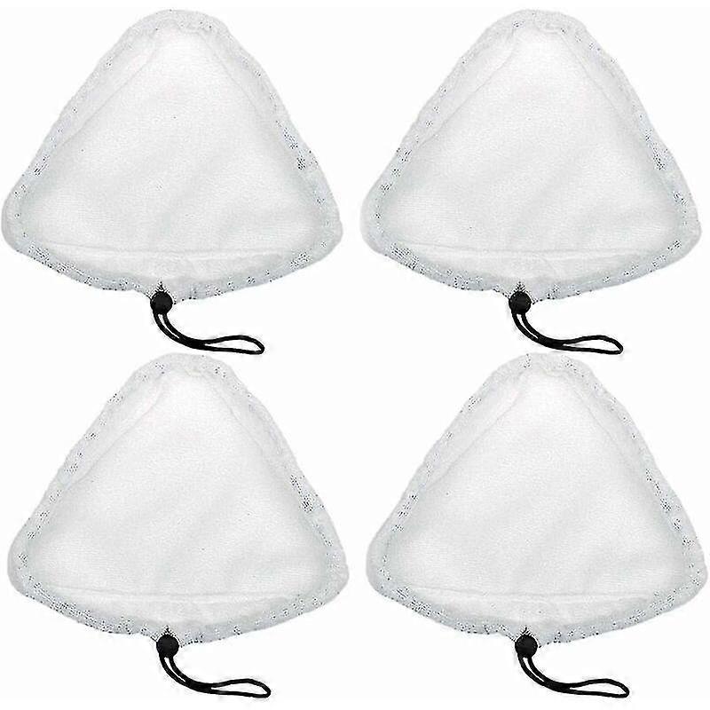 4 Pieces Triangular Microfiber Cleaning Pad, Steam Mop Pads, Universal Steam Mop Pad, For Steam Mop