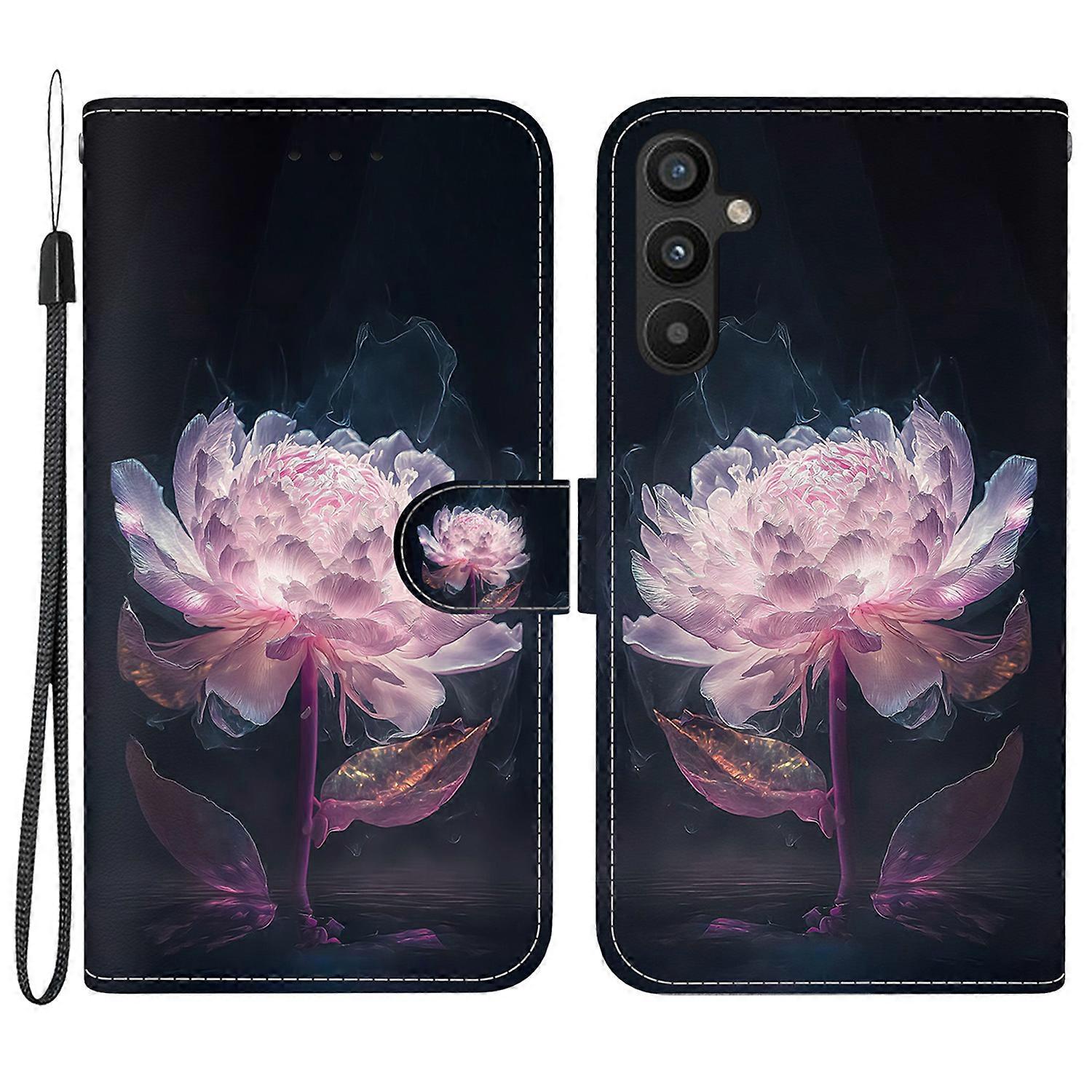 For Samsung Galaxy A54 5G Case PU Leather Magnetic Closure Pattern Phone Cover