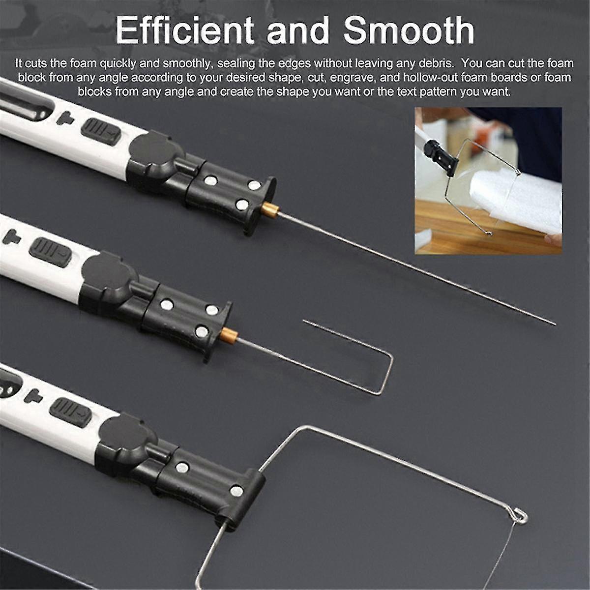Portable Cordless Hot Wire Foam Cutter Pen Foam Cutting Tools Kit Electronic Engraving Pen Set