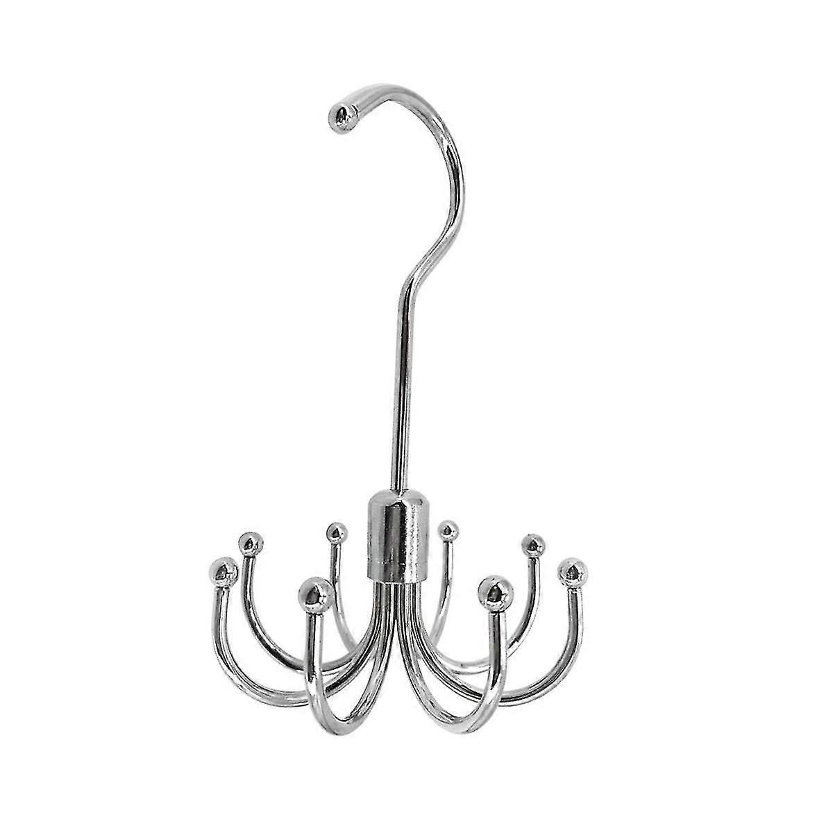 Household Electroplating Hooks Hanging Bags Hanging Scarves Rotatable Eight-claw Hooks