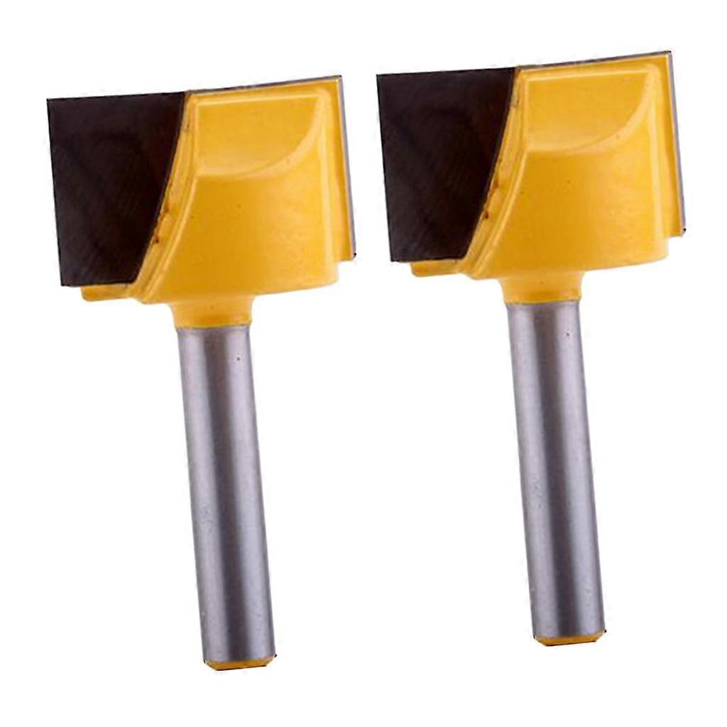 2 Pieces Bottom Cleaning Surface Planing Router Bit 1/4 Shank