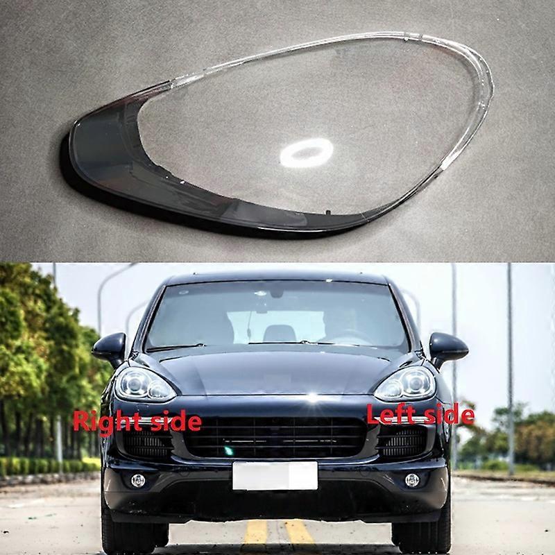 For Porsche Cayenne 2015 2016 2017 HeadLight Lens Cover Lightshade Headlight Shell Plexiglass Light Shell Transparent Lights Mask