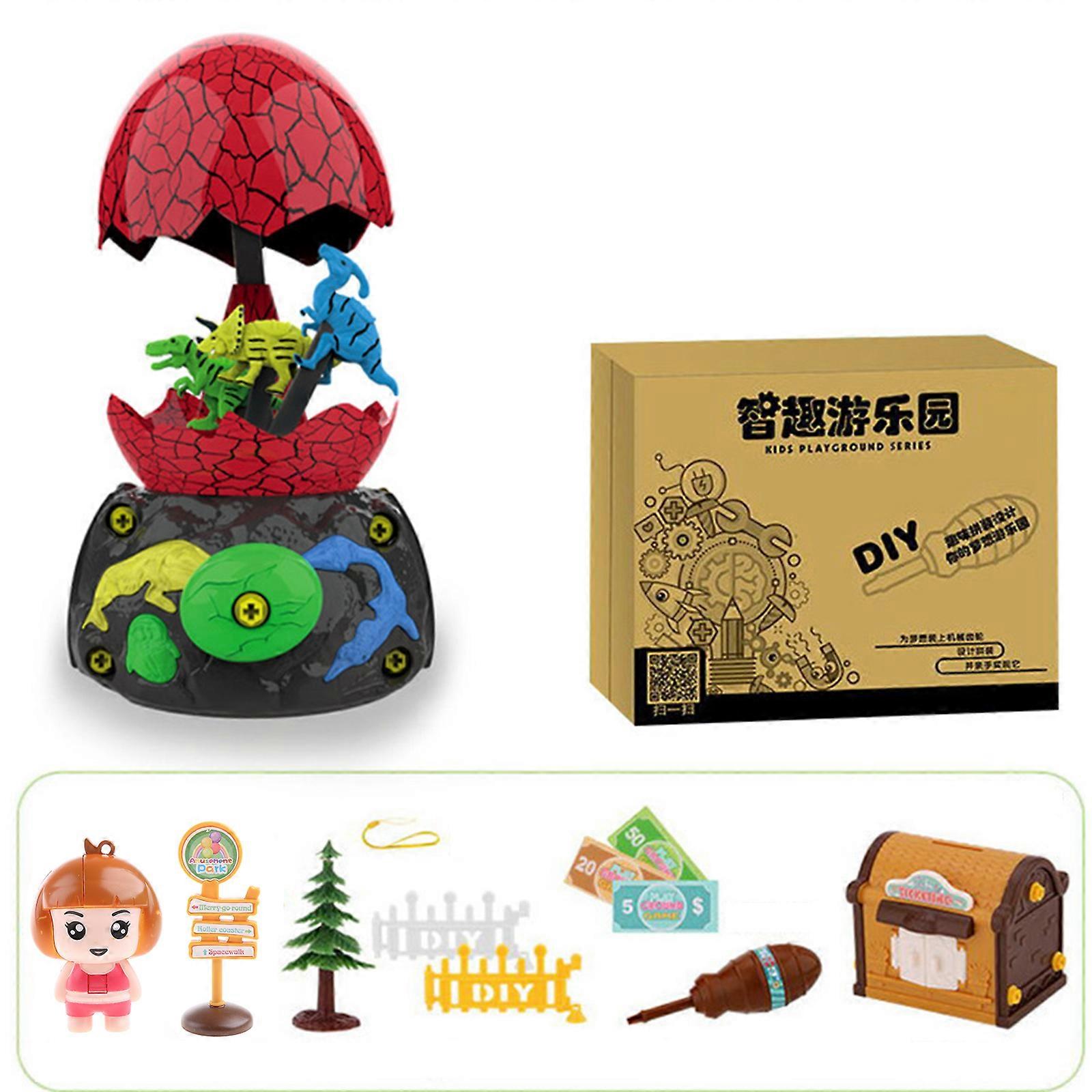 Bite-free Amusement Park Block Toy Brick Building Blocks for Kids Education