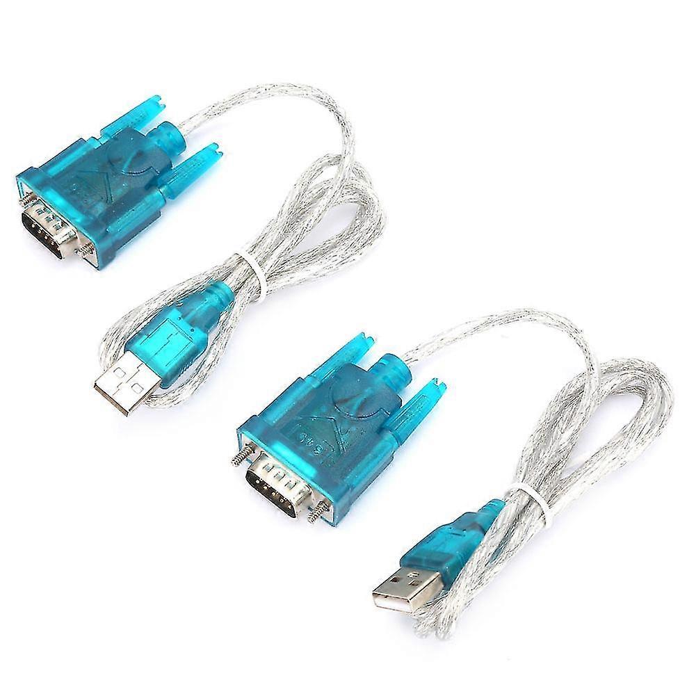 USB to RS232 Serial Port Adapter 9 Pin Cable - 2 Pack