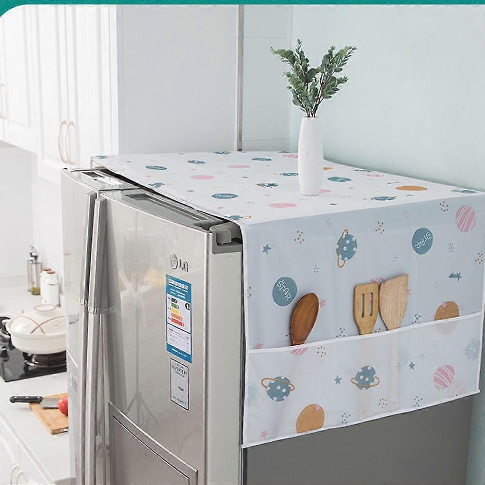 Refrigerator Dust Cover Washing Machine Dust Cover-Multi-Function-Waterproof and Dustproof-S,54*130cm