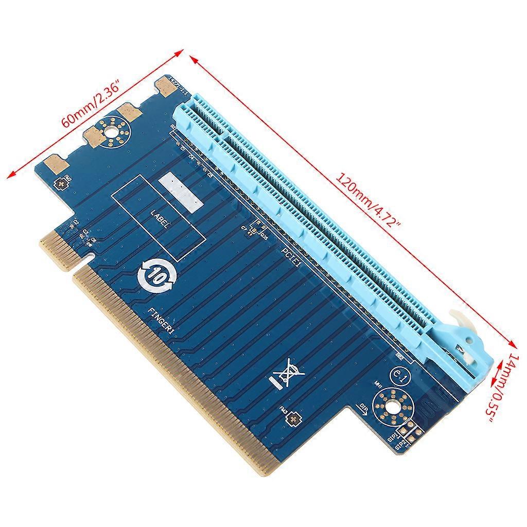 PCI for Express 16X Riser PCIe Graphics Card 90 Degree Adapter for 1U/2U Host 4/
