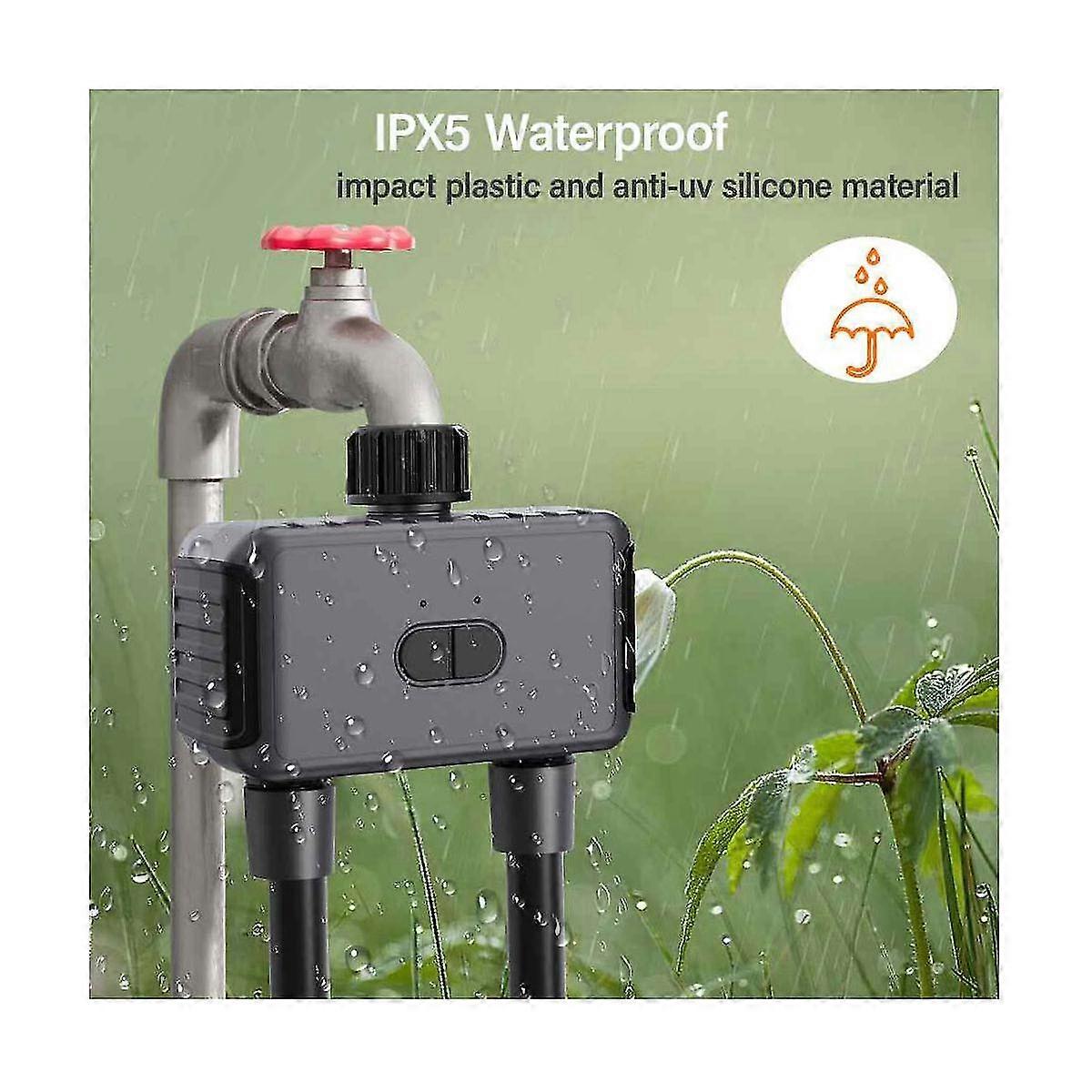 Wifi Smart Irrigation Water Timer Automatic Sprinkler System With Hub App Controller For Yard Lawn Garden Pool Eu Plug