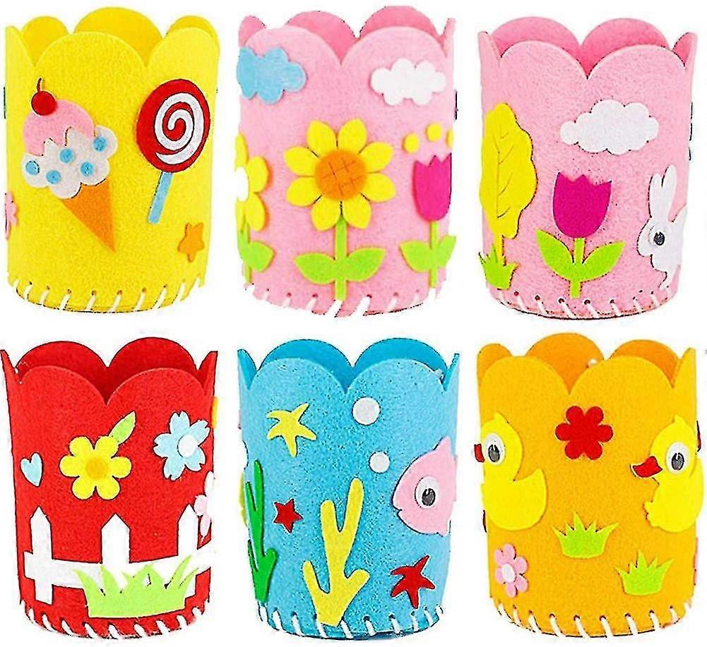 6-bucată de cusut pentru copii Kit, Felt Fabric cadouri de cusut