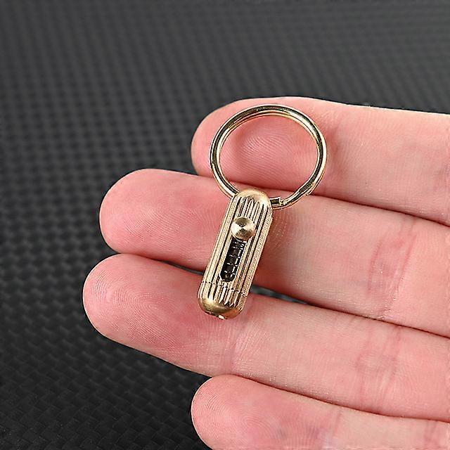 Brass Mini Capsule Small Push Knife, Portable Cutting tool, Detachable, Express, Unpacking Knife,Key Chain Pendant, Pocket Knife