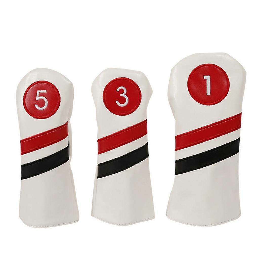 高尔夫球头套驱动器球道 1#3#5 混合 PU 皮革女士和男士礼品