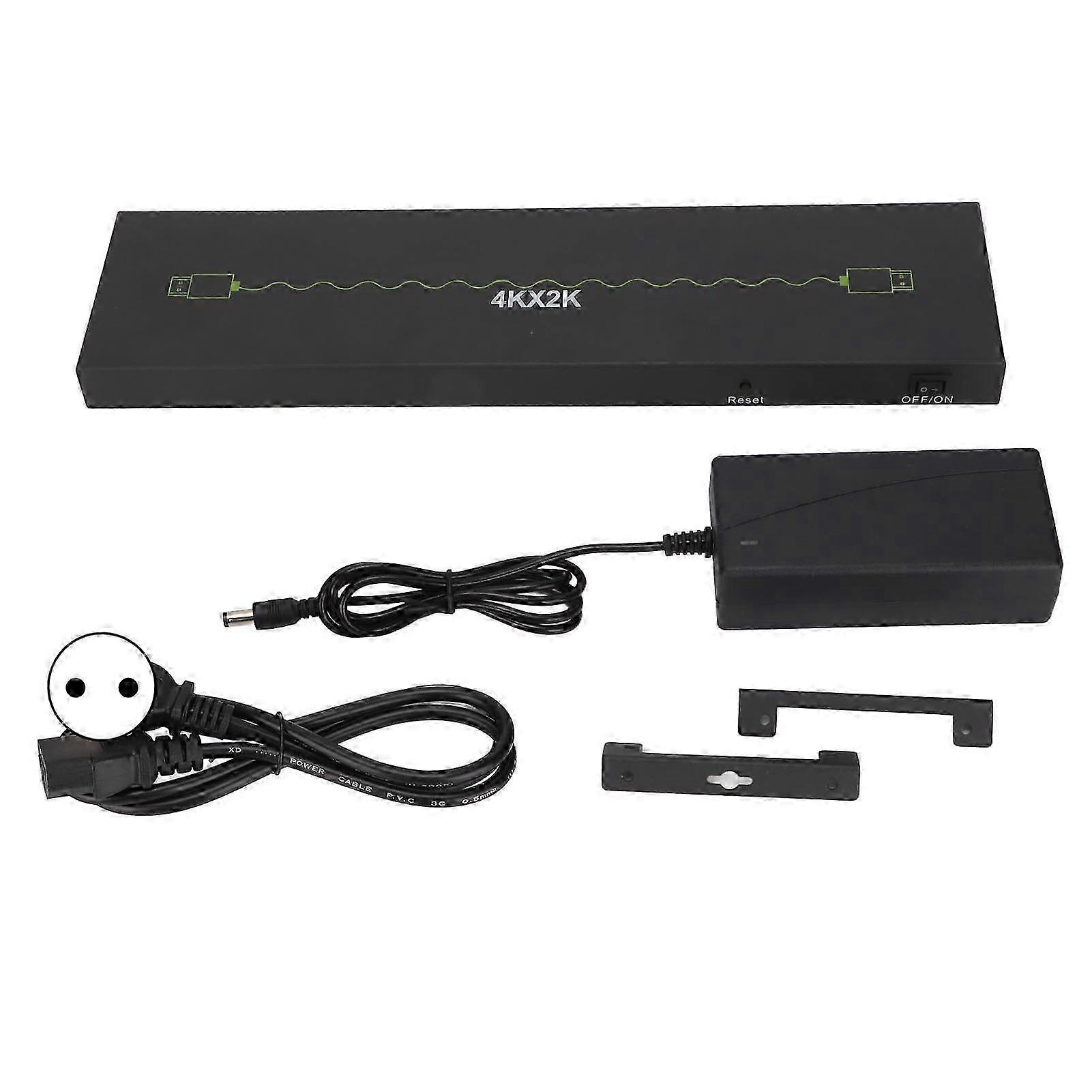 High Definition Multimedia Interface Splitter 4K 1 in 10 Out Stable Reliable Practical Computer Device 100V to 240VEU Plug