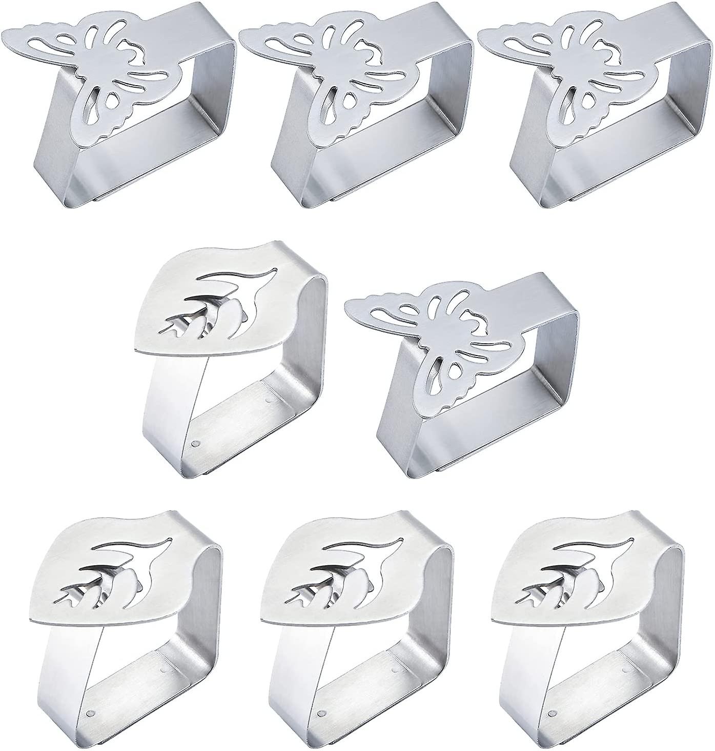 8-piece Stainless Steel Tablecloth Clip, Adjustable