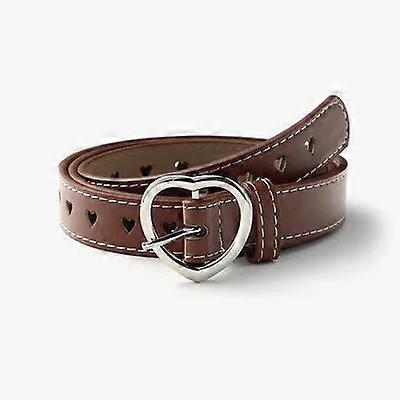 Bauhinia New Style Love Buckle Fashion Belt 110*2.3cm Red/Black/White/Coffee/Camel Simple Jeans Pin Buckle Belt