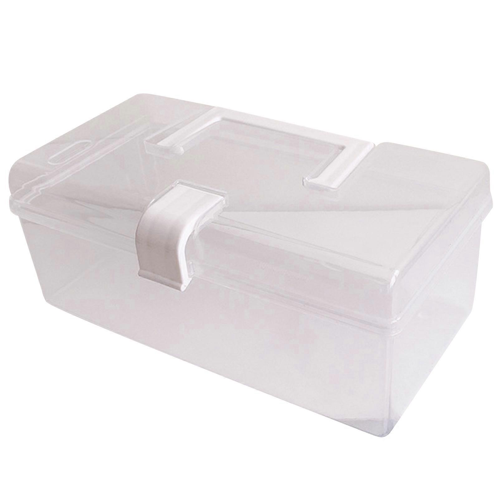 Storage Box Dust-proof Visible Plastic Large Capacity Face Cover Container for Dorm