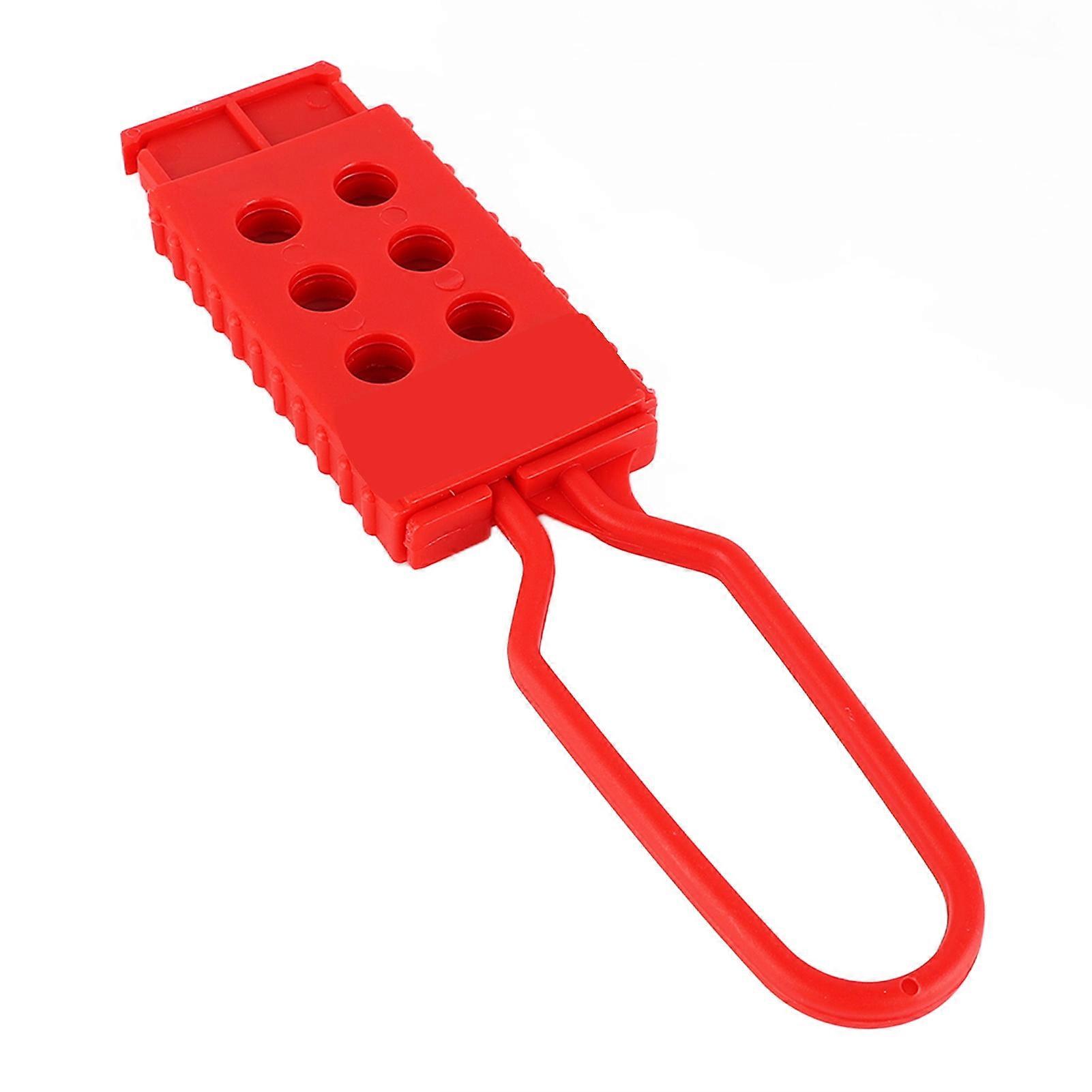 6-Hole Insulated Hasp Lock, 6mm Holes, Portable & Durable