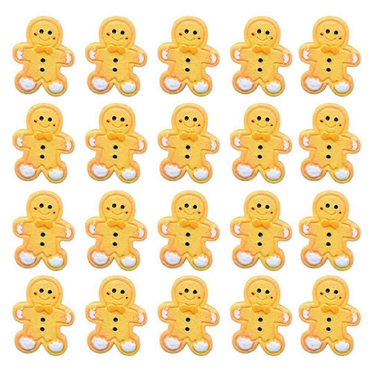 Diy Christmas Simulation Biscuit Resin Accessories Japanese Cute Decoration Accessories Gingerbread