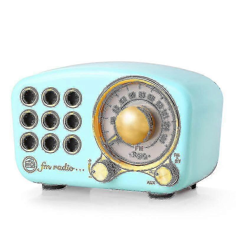 Retro Bluetooth Speaker, Vintage Radio-greadio Fm Radio With Old Fashioned Classic Style, Strong Bass Enhancement, Loud Volume, Bluetooth 4.2 Wireless