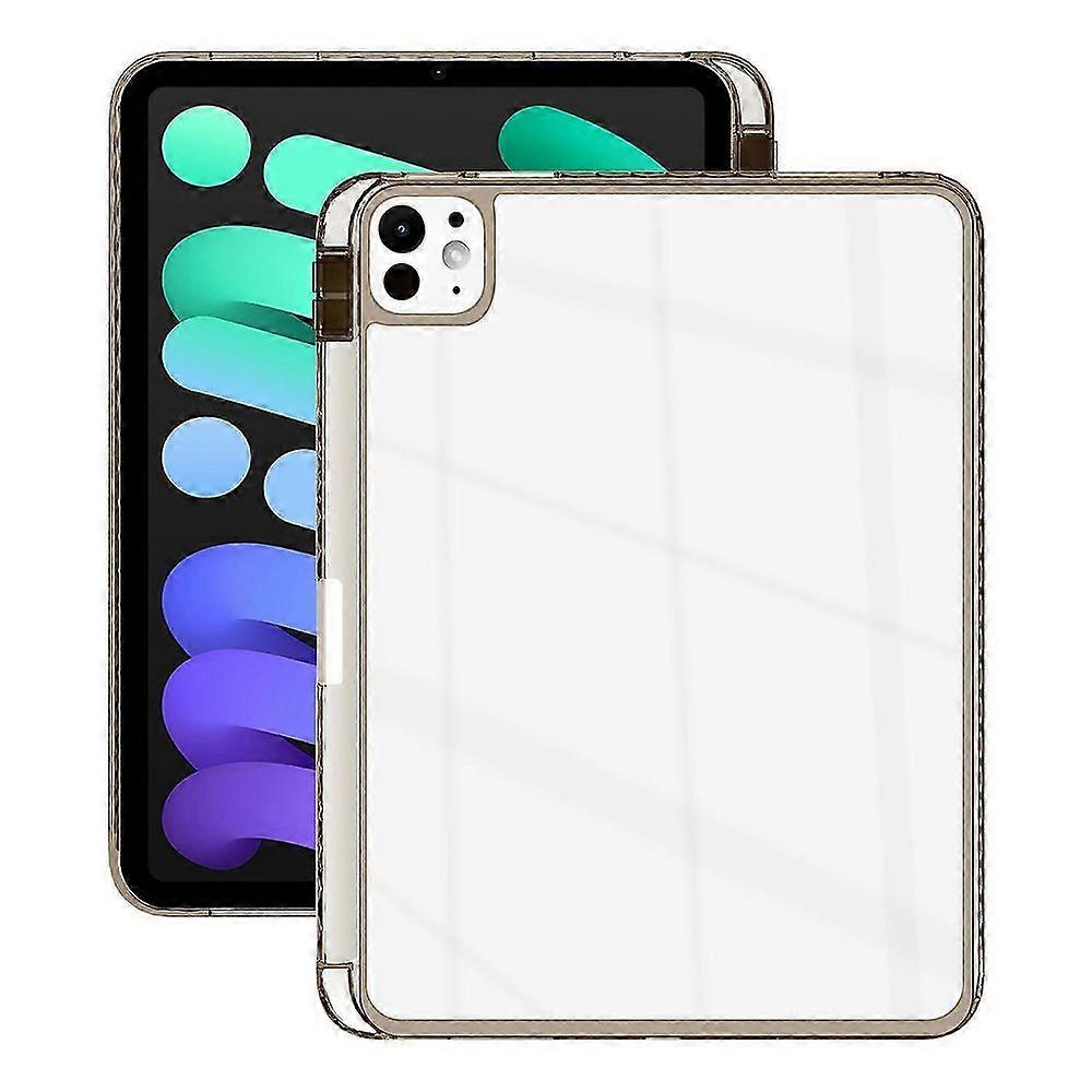 For iPad Pro 13 (2024) Case Clear TPU Tablet Protective Cover with Pen Slot