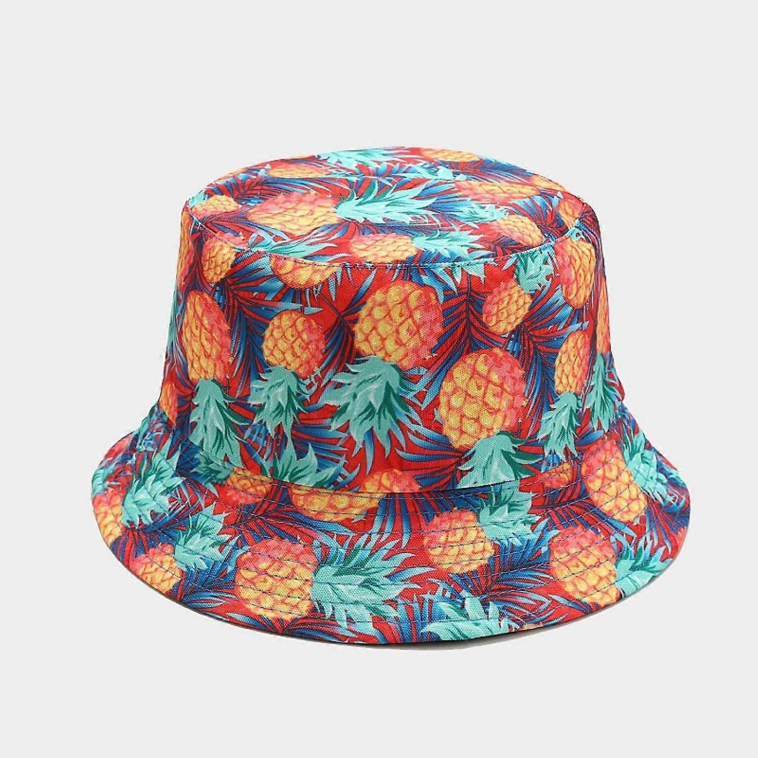 AVEKI Packable Reversible Colorful Fruit Printed Fisherman Bucket Sun Hat, Many Patterns