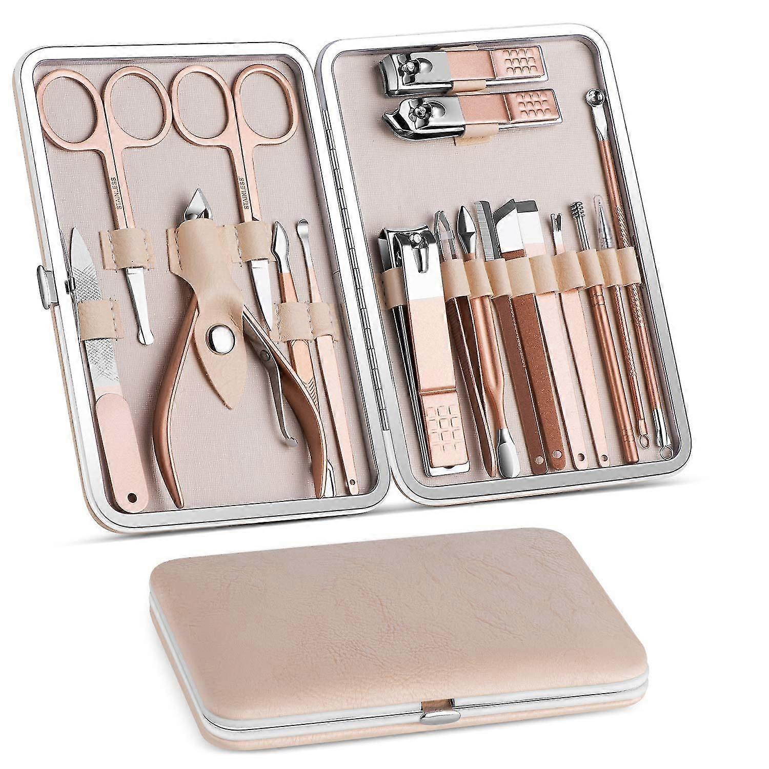 Manicure Tools Set 18 In 1 With Case,0987