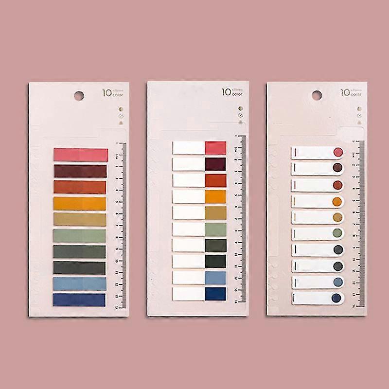 Sticky Tabs Page Markers Colorful Memo Sticky Notes Set Writable Index Page Tabs, For Books, Folders, Glass, Monitors Filing Cabinet, 200 Piec
