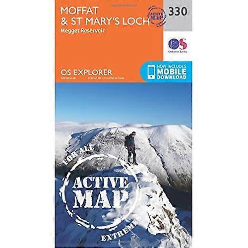 OS Explorer Map Active (330) Moffat and St Mary's Loch (OS Explorer Active Map)