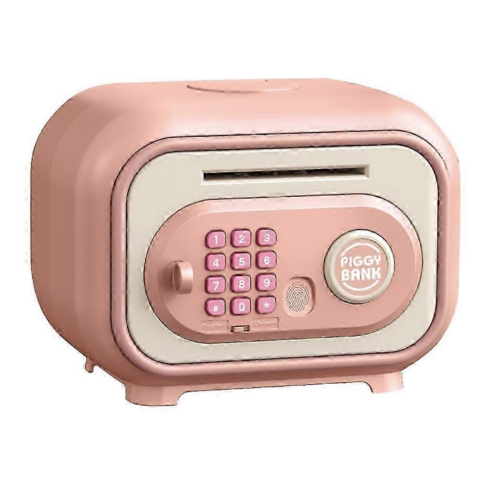 子供の電子貯金箱スマート指紋自動貯金箱(キー付き)
