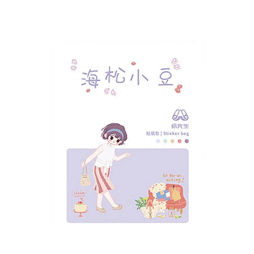 Washi Envelope Beautiful Sticker for Notebook Diary Book Hand Account(Little Bean)