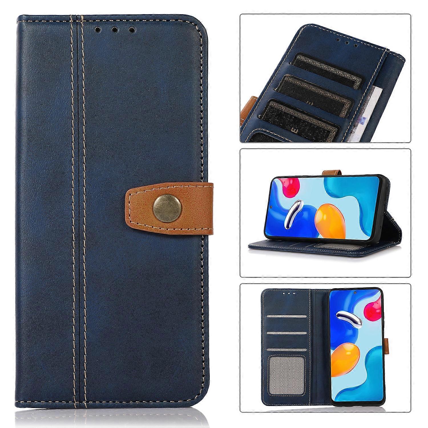 For OnePlus Ace / 10R Stitching Thread Calf Texture Leather Phone Case