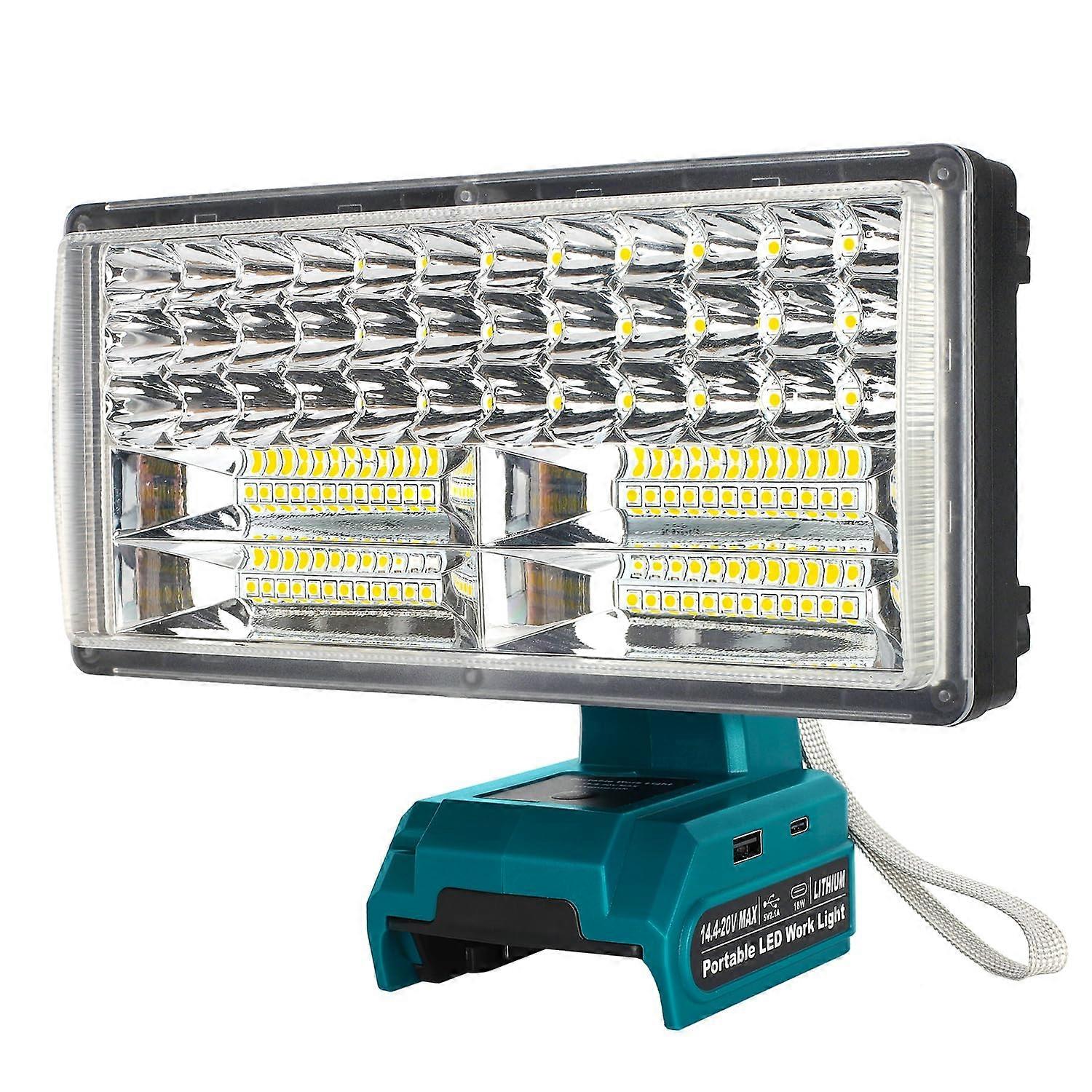 Cordless led jobsite light for construction sites