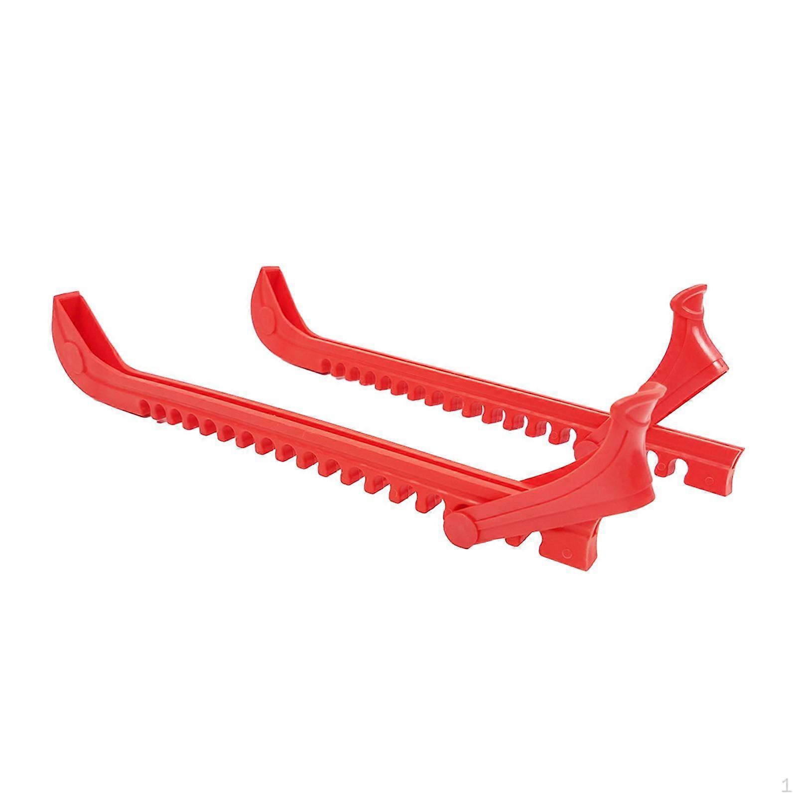 2 Pcs Ice Hockey Equipment Skate Protectors Adjustable Buckle Universal Soft Accessories