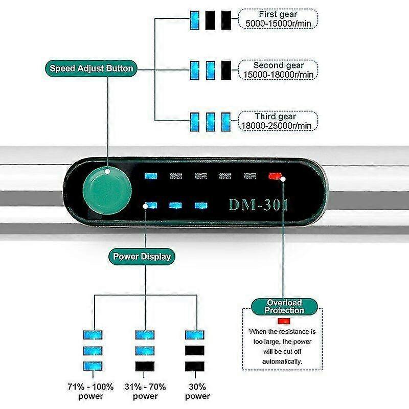 Cordless Electric Mini Drill Grinder Engraving Pen Variable Speed Rotary Tool