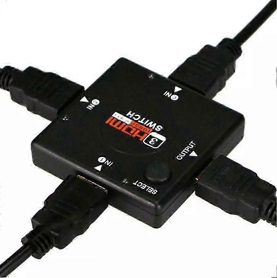 3 Port HDMI Splitter 1080P Multi Switch Switcher Hub Box LCD HDTV PS4 XBOX PS3