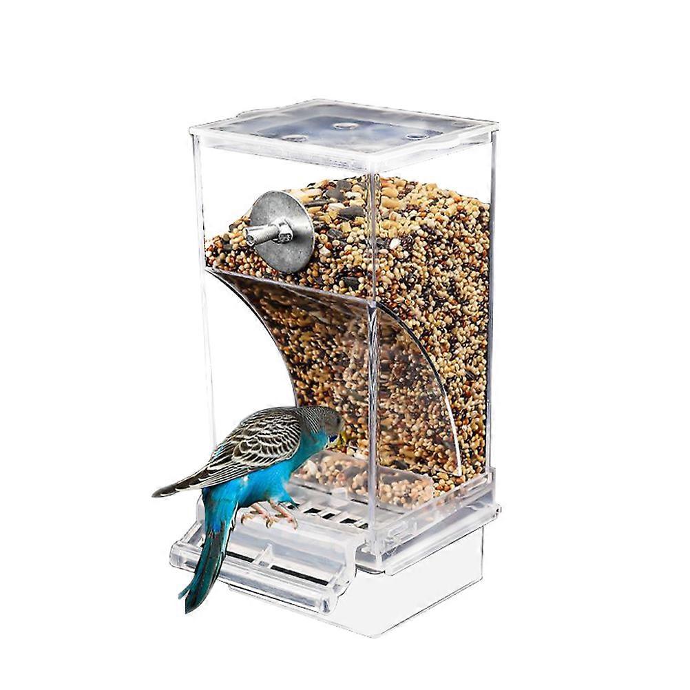 Vogel Automatischer Futterautomat spritzwassergeschützt Vogelfutter Vogelkäfig Zubehör Vogelfutterbehälter für Sittich Kanarienvogel Nymphensittich