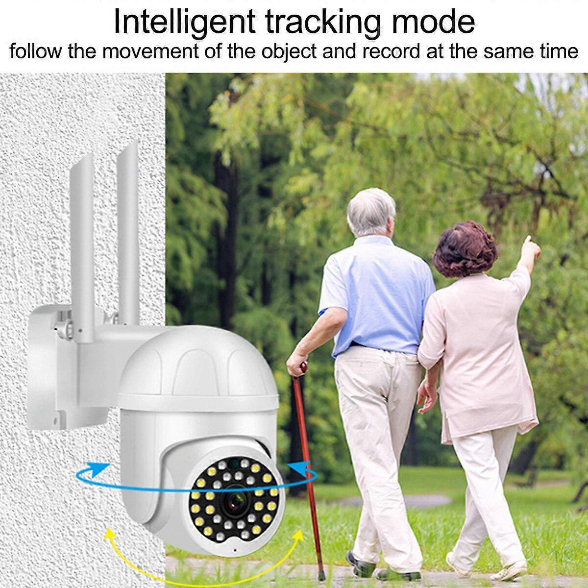 2Mp Hd Wireless Wifi Security Camera, Ip66 Waterproof, Night Vision, Motion Detection, Smart Alarm, Two-way Voice