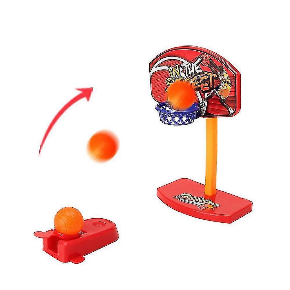 Parrot Puzzle Training Props Intellectual Development Toy Shooting Gnawing Fans You Basketball Hoop Desktop Toy, 12cm*7.5cm*20.2cm, Red