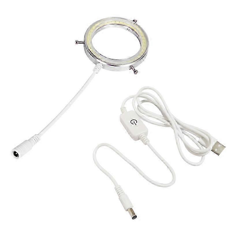 60 LED Adjustable Ring Light Illuminator Lamp compatible STEREO ZOOM Microscope USB Plug