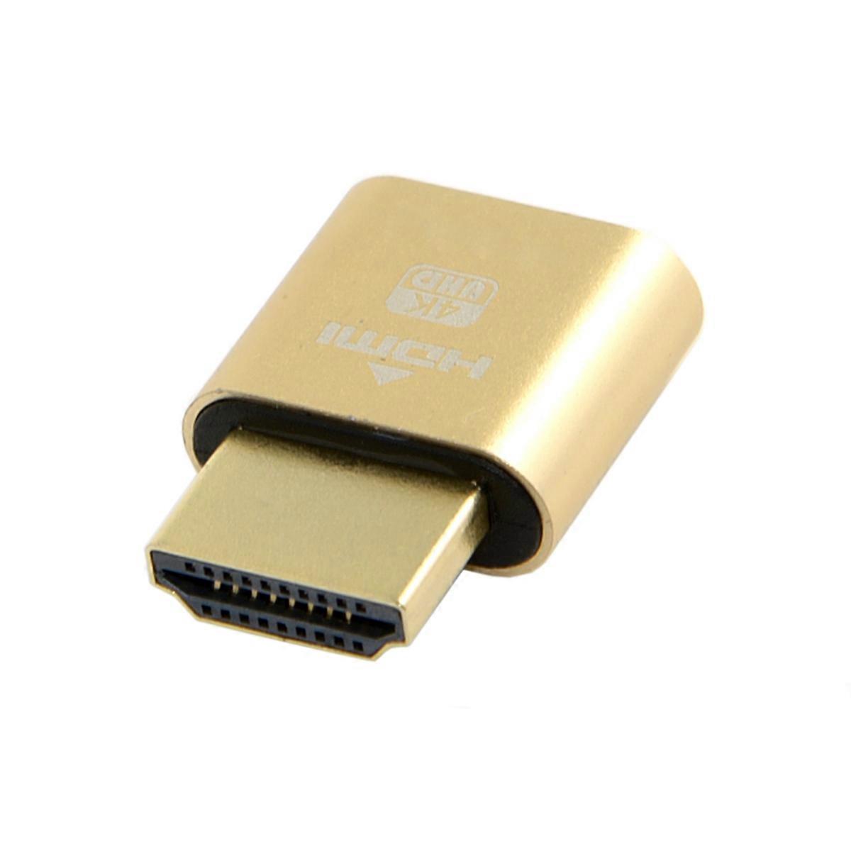HDMI 1.4 DDC EDID Dummy Plug Headless Ghost Display Emulator 1920x1080P@60Hz