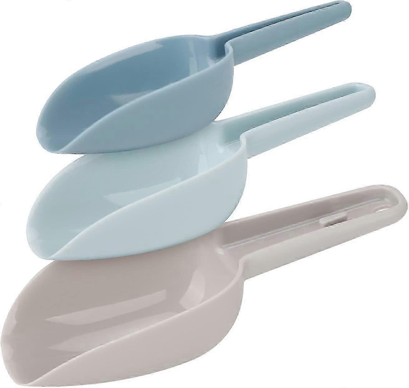 Home Kitchen Multipurpose Reusable Plastic Flour Scoops 3 Pieces