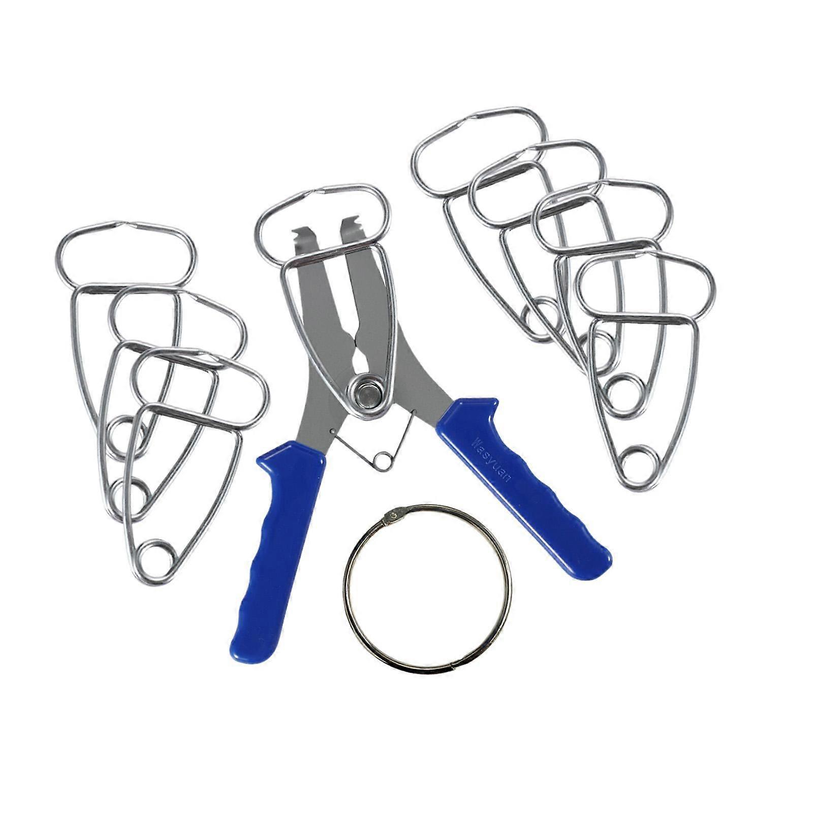 Miter Spring Pliers Tools with 8 Spring Clamps for Assembling Frame Moldings