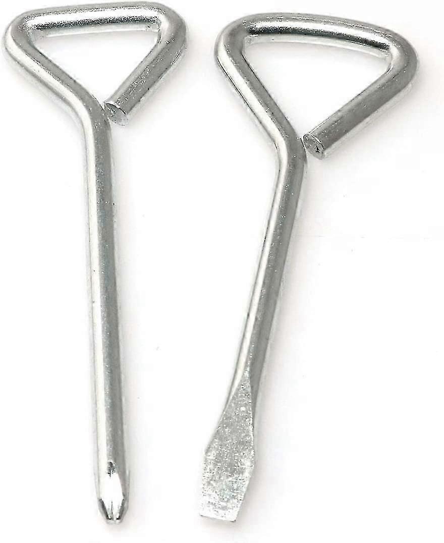 2pcs Triangle Handle Slotted Screwdriver Cross Screwdriver Set 45# Steel Hand Tools