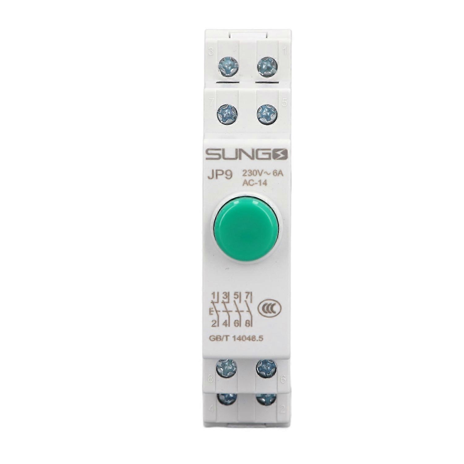 Din Rail Push Button AC230V 2NO 2NC Pushbutton Switch for Magnetic Starter Contactor Electrical Line