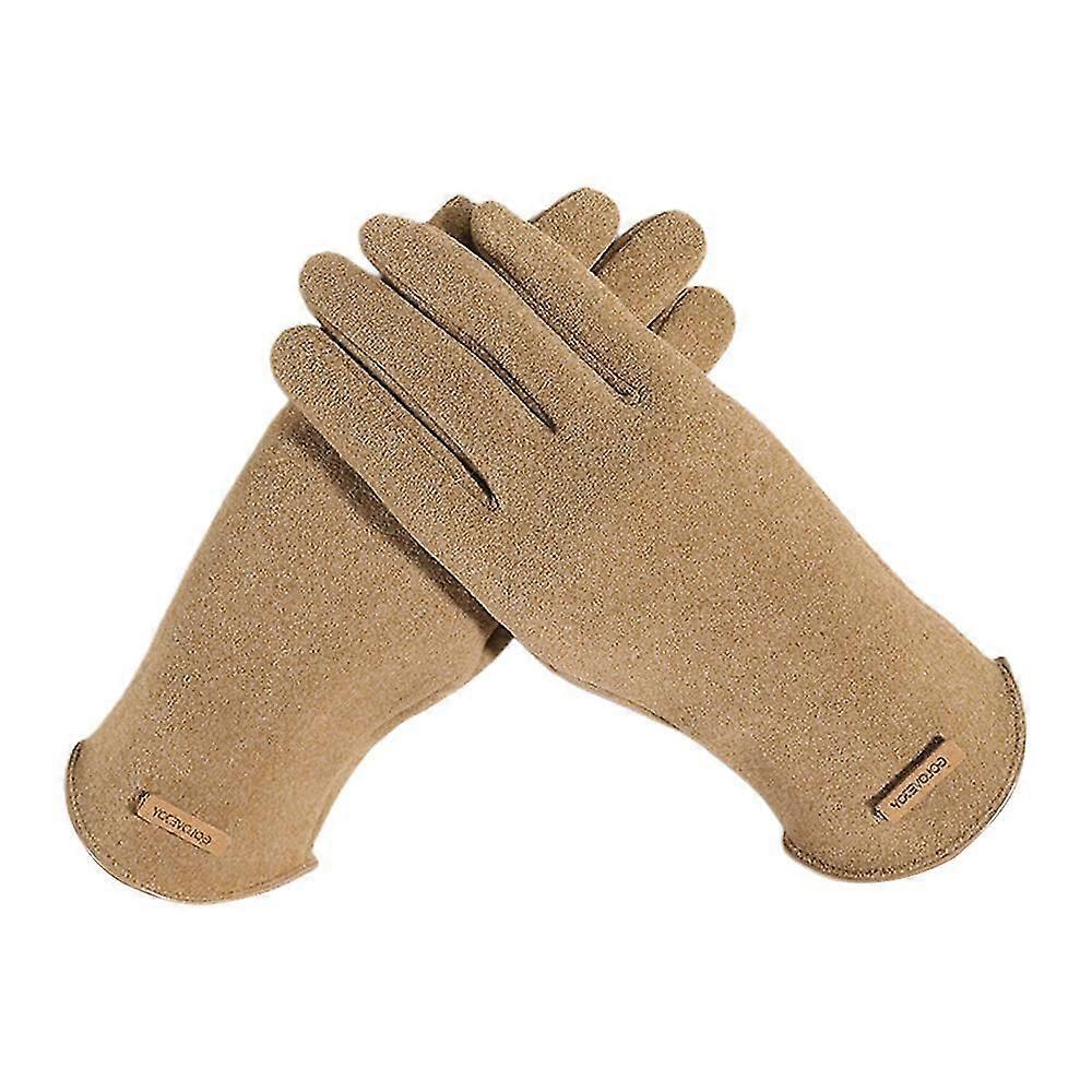 Womens Winter Gloves with Sensitive Touchscreen Fingers, Suede Windproof Gloves
