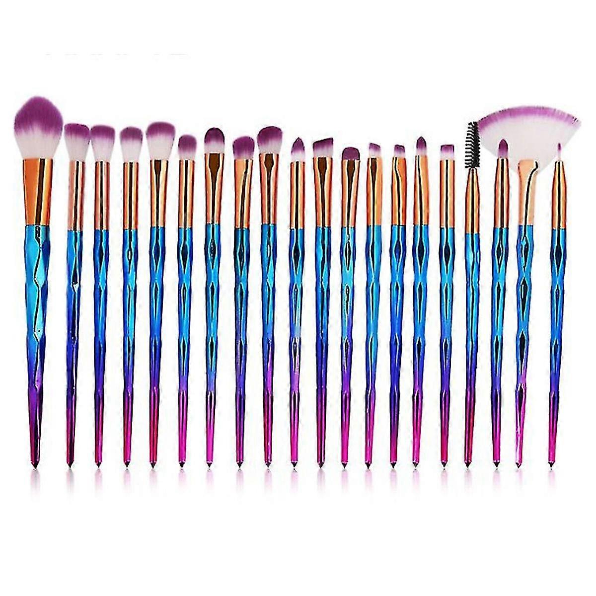 Crystal Makeup Brush Set, Stylish Glittering Handle, Complete Makeup Needs For Makeup Lovers